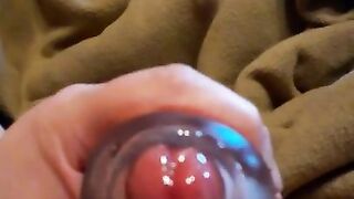 Blowing a load jerking with my toy