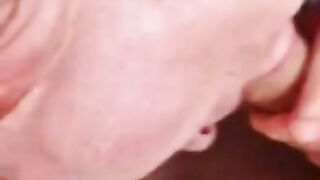 Blonde teen sucks my dick