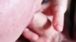 Blonde teen sucks my dick