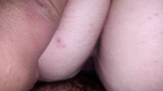 Blondie Rides Daddy before his wife comes home from work.