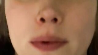 Thick slut too lazy to use the bathroom so she just pisses on my cock