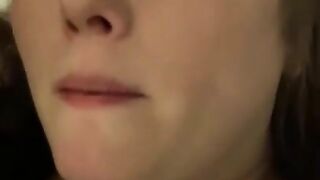 Thick slut too lazy to use the bathroom so she just pisses on my cock