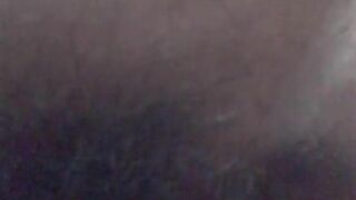 Closeup of wife having stuffed pussy and overflowing sperm