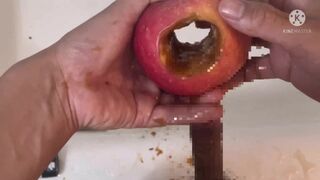 【個人撮影】りんごでオナニーしてみた　Japanese Amateur Sex Squirt Uncensored Anal Masturbation Hand Job　無修正