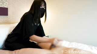 Right before his orgasm came, I took my hands off and then stroked him again with high speed and...