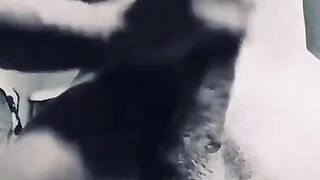 Satisfaction after a long horny day at work