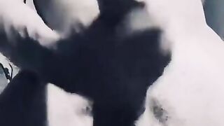 Satisfaction after a long horny day at work