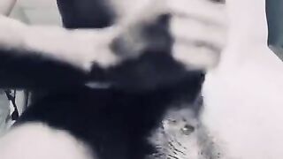 Satisfaction after a long horny day at work