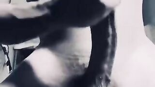 Satisfaction after a long horny day at work