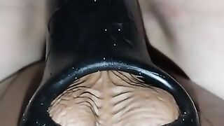 Hubby Had To Watch Me Cum All Over My BBC Blow Up W/ BBC Sleeve! Came THE HARDEST EVER!????♥️????