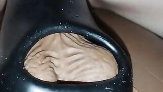 Hubby Had To Watch Me Cum All Over My BBC Blow Up W/ BBC Sleeve! Came THE HARDEST EVER!????♥️????