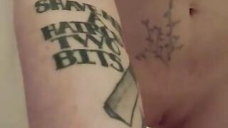 Redhead milf rides purple giant