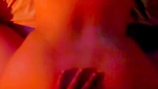 Anal fucking my thick ass girlfriend before bed POV