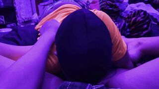 Bright light pussy eating