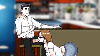 Dawn of Malice: StepMom Sucks Her StepSon's Big Cock, Got Covered With Sticky Cum-Ep18