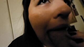 Enjoying sucking dick