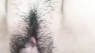 Hairy pussy close up video