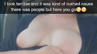 Teen Getting off in target parking lot for daddy