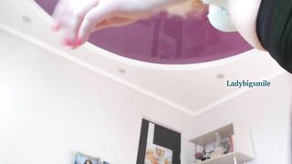 fantastic redhead tease in leggins with big ass and sexy bra