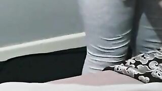 Step mom leggings get fucked hard by step son