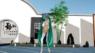 cutie with huge boobs dances in skimpy outfit