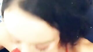 My ex sucking my fat juicy dick