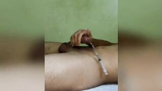 Masturbação com sonda uretral