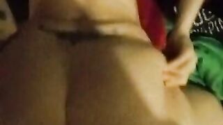 Big ass bouncing while Pussy pounded by big dick