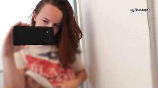 Teaser - I take off my clothes for you and use my cute black dildo in the shower