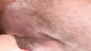 White strap in pretty pink pussy