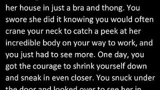 Giantess Chloe Catches Tiny Voyuer