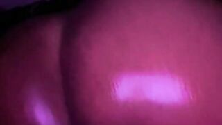 Sexy teen rides big white dildo until she creams (closeup)