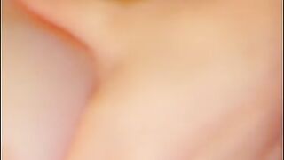 Playing with my boobs and pierced nipples