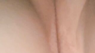 Fingering my pussy with cat butt plug in ass