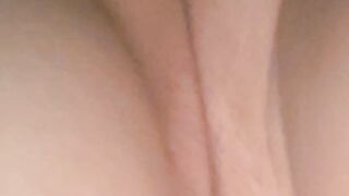 Fingering my pussy with cat butt plug in ass