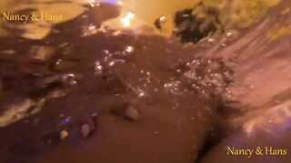 Sexo en el jacuzzi. Nancy y Hans jugando. Sexo oral. Cabalga. Gopro.