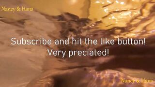 Sexo en el jacuzzi. Nancy y Hans jugando. Sexo oral. Cabalga. Gopro.
