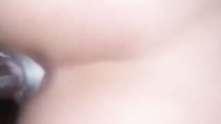 Petite White Girl Takes Backshots & Creams All On BBC