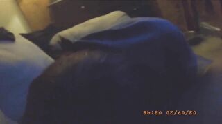 My girl loves giving me head while my ex wife in the bed