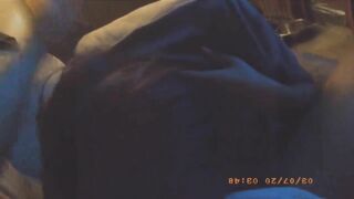 My girl loves giving me head while my ex wife in the bed