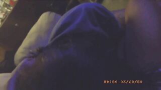 My girl loves giving me head while my ex wife in the bed