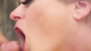 Sexy milf cumshot and swallow
