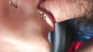 Mouth full of Cock and holes full of toys