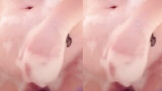 I TOUCH MYSELF IN THE BATHROOM SHOWING MY TITS AND PUSSY.