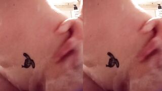 I TOUCH MYSELF IN THE BATHROOM SHOWING MY TITS AND PUSSY.