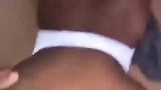 Ebony fucks her neighbor while bf at work