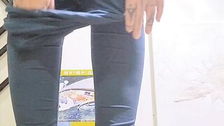 Playing with my big perky tits and finger my wet pussy up close