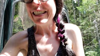 Sneaky Piss beside his Truck