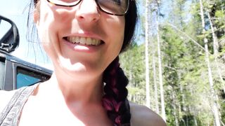 Sneaky Piss beside his Truck