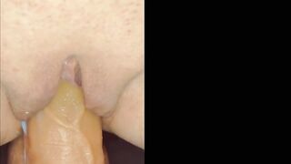 Riding my favourite big dildo till i cum